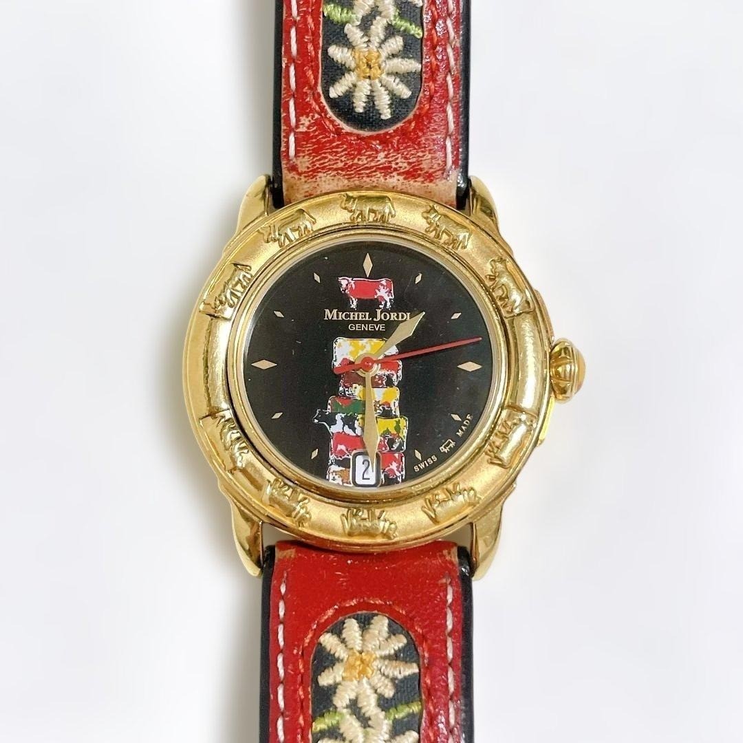 Michel Jordi Ethno 1991 Swiss 700th Anniversary Quartz Watch Swiss Battery dead