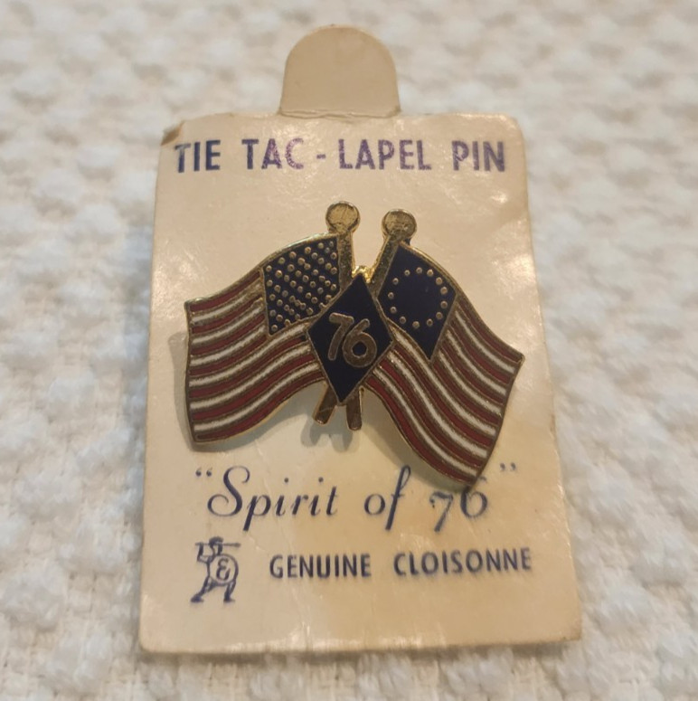 Patriotic Pin Lot of 4 American Flags, Uncle Sam Top Hat and Flying Eagle