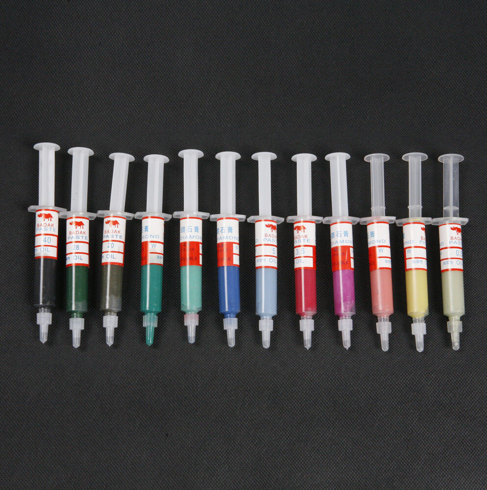Diamond Polishing Lapping Grinding Paste Syringes W0.5-W40 Grit 320-10000