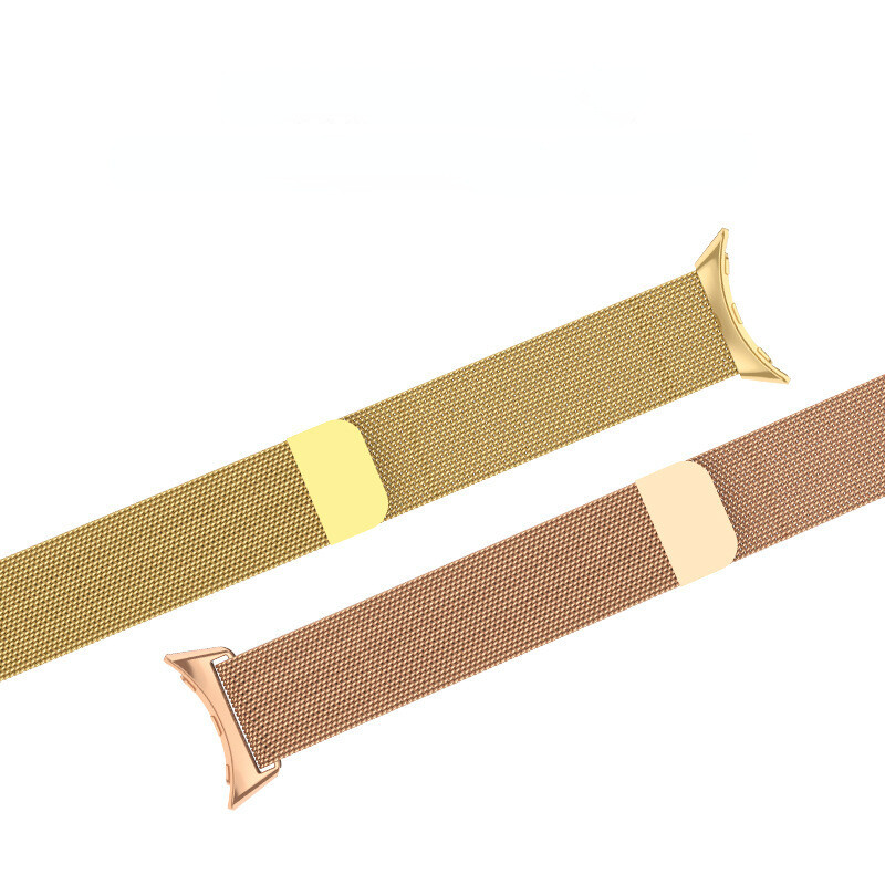 For Google Pixel Watch 1 2 Magnetic Milanses Band + Case Metal Replacement Strap