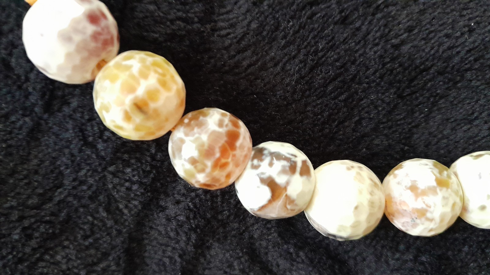 Agate Meditation necklace – handmade 40cm length approx – FAST UK DELIVERY