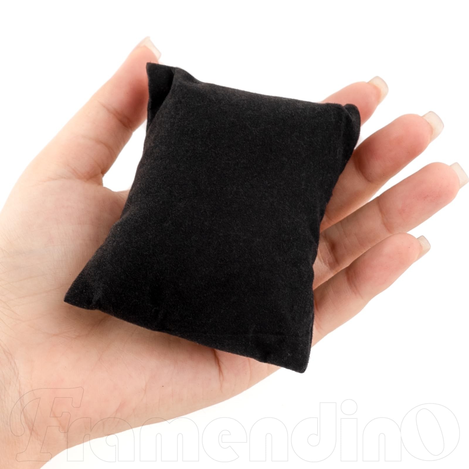 Framendino, 20 Pack Small Black Watch Pillow Velvet 20 Pack,
