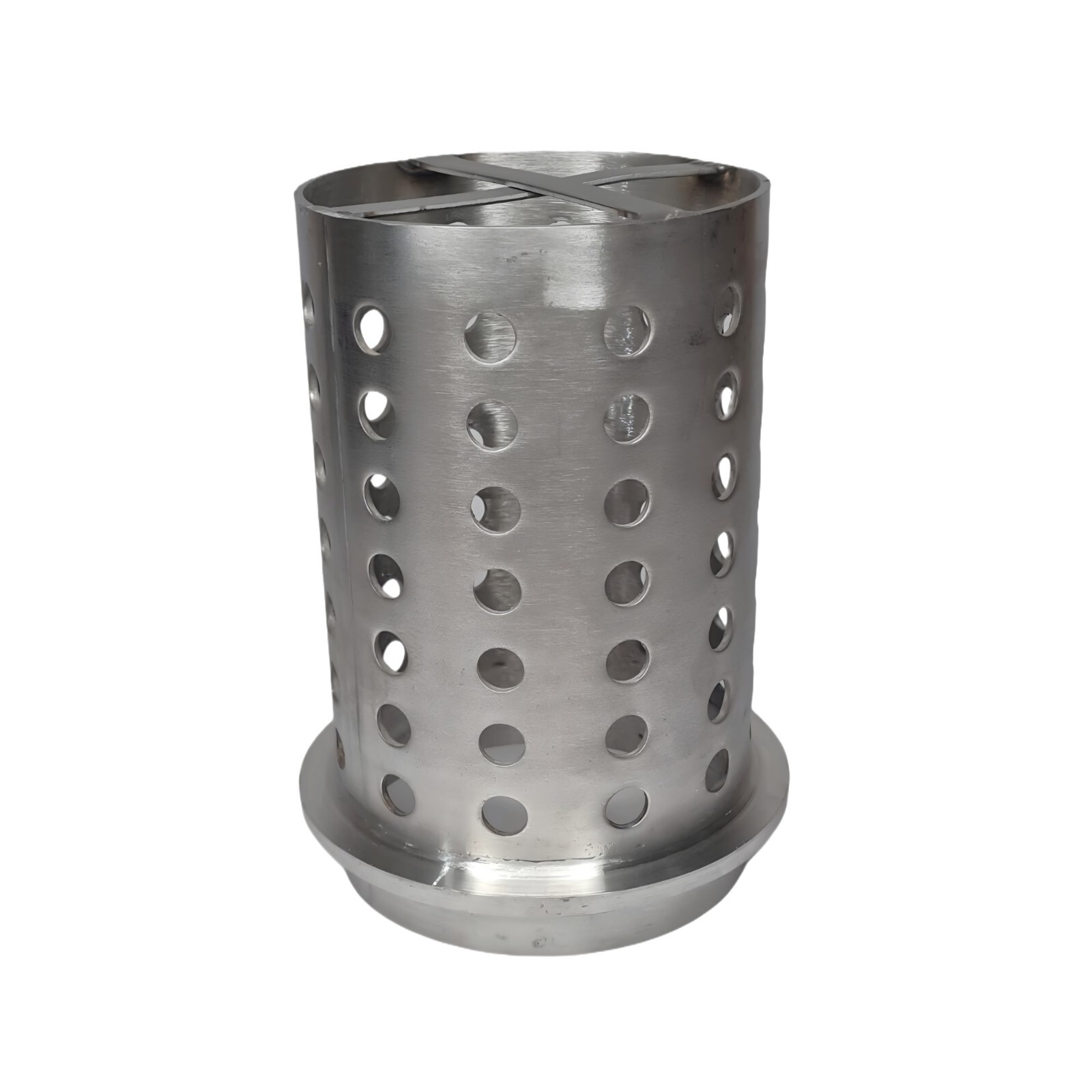 5″ x 11″ Perforated Flask with Flange Grade 304 Stainless Steel-Centrifugal Tool
