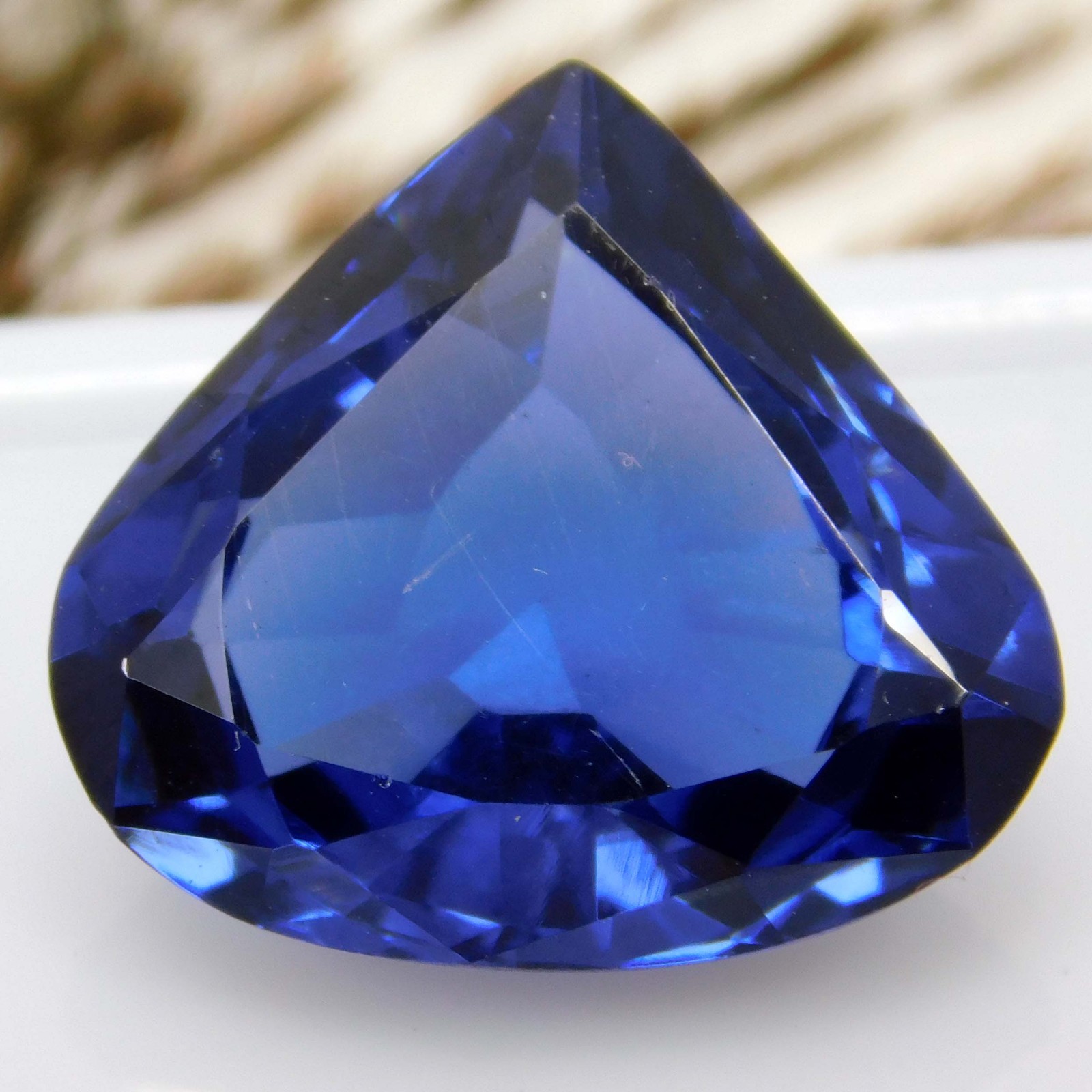 Top Quality 14.85 Ct Natural Blue Spinel – Pear Cut Certified Loose Gemstone