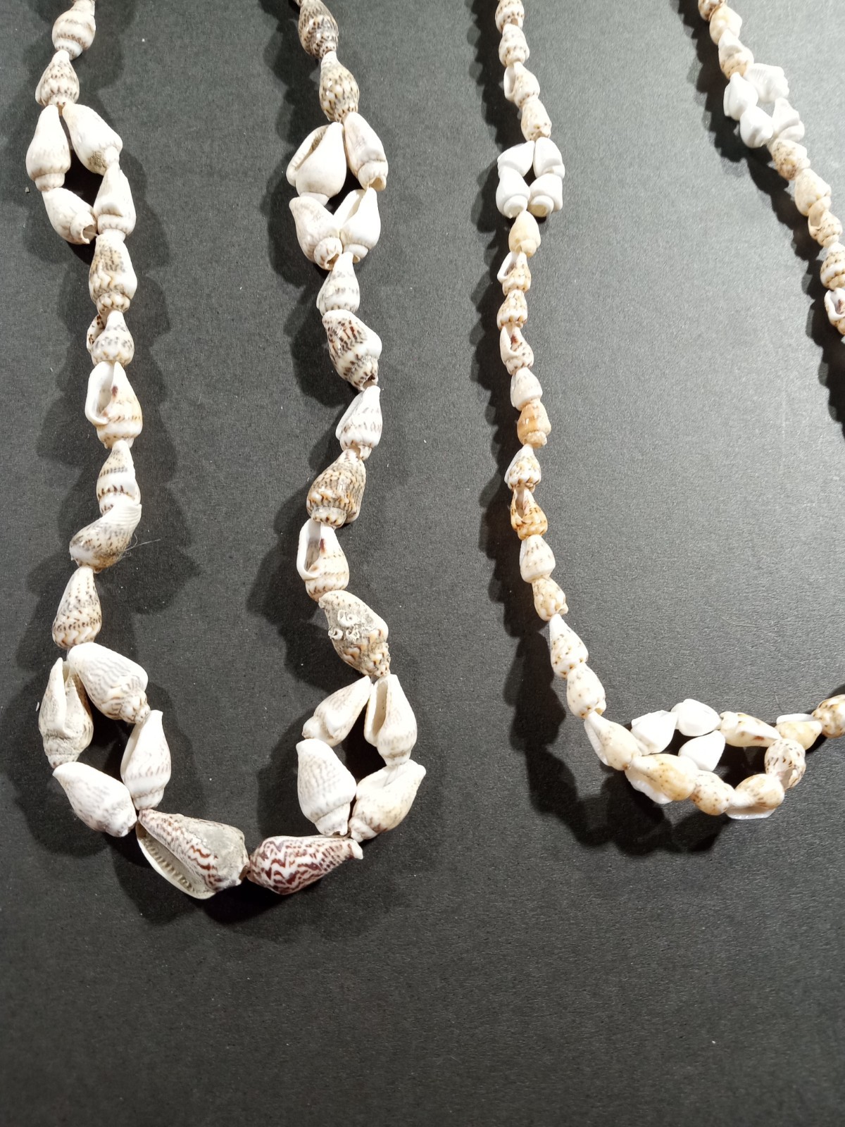 Lot Of 14 Seashell Necklaces 30-34in Long Mixed Earthy Tones Beach Vacation Vibe