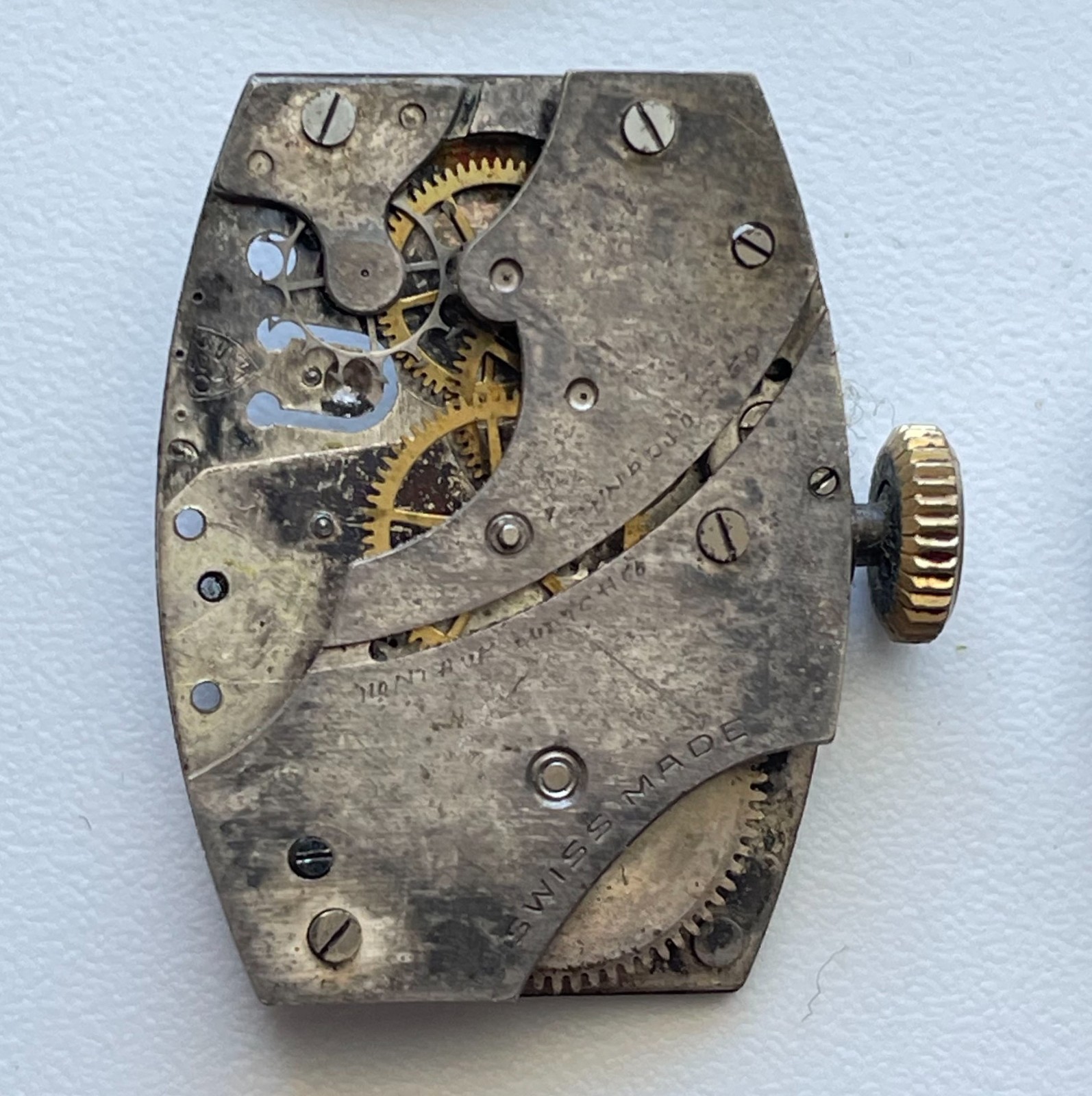 Vintage Benrus Jules Jurgensen Watch Movement ETA 2452 39 Jewels Parts Lot
