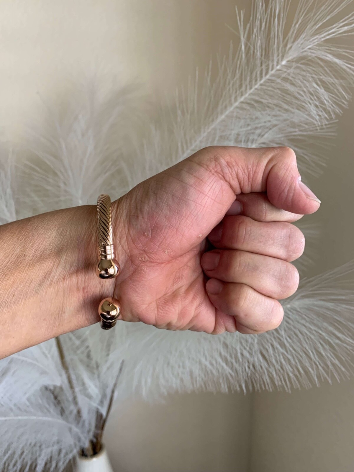 Pure Copper Magnetic Bracelet Bangle Arthritis Pain Relief Balance Energy Stress