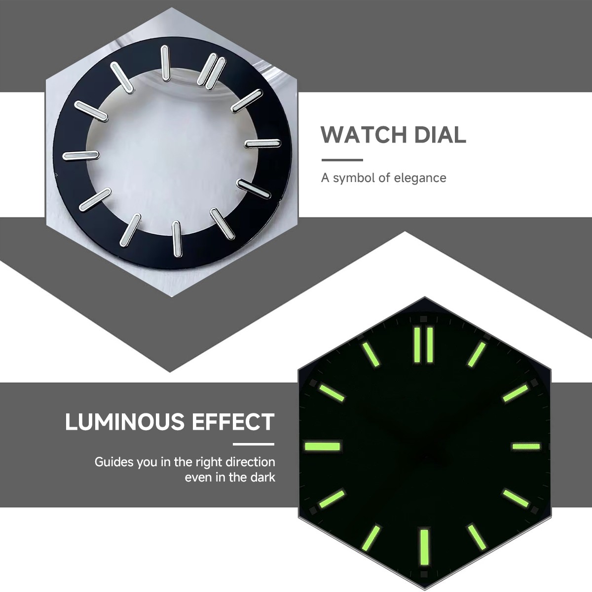 31.8mm Skeleton Dial for NH70 Movement Luminous Hollow Dial Ring Watch Parts