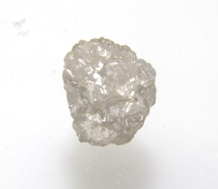 3.90CT/1 PIECE NATURAL RAW UNCUT GRAY ROUGH DIAMOND 9.32×7.83×6.81 MM