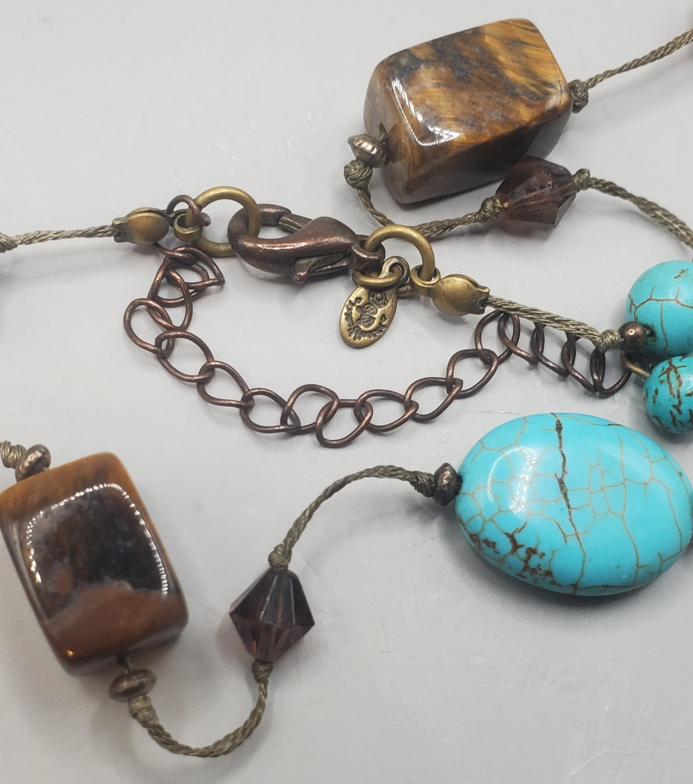 10Pc Southwest Style Faux Turquoise Lot: Premier Designs Necklace, Avon pendant+