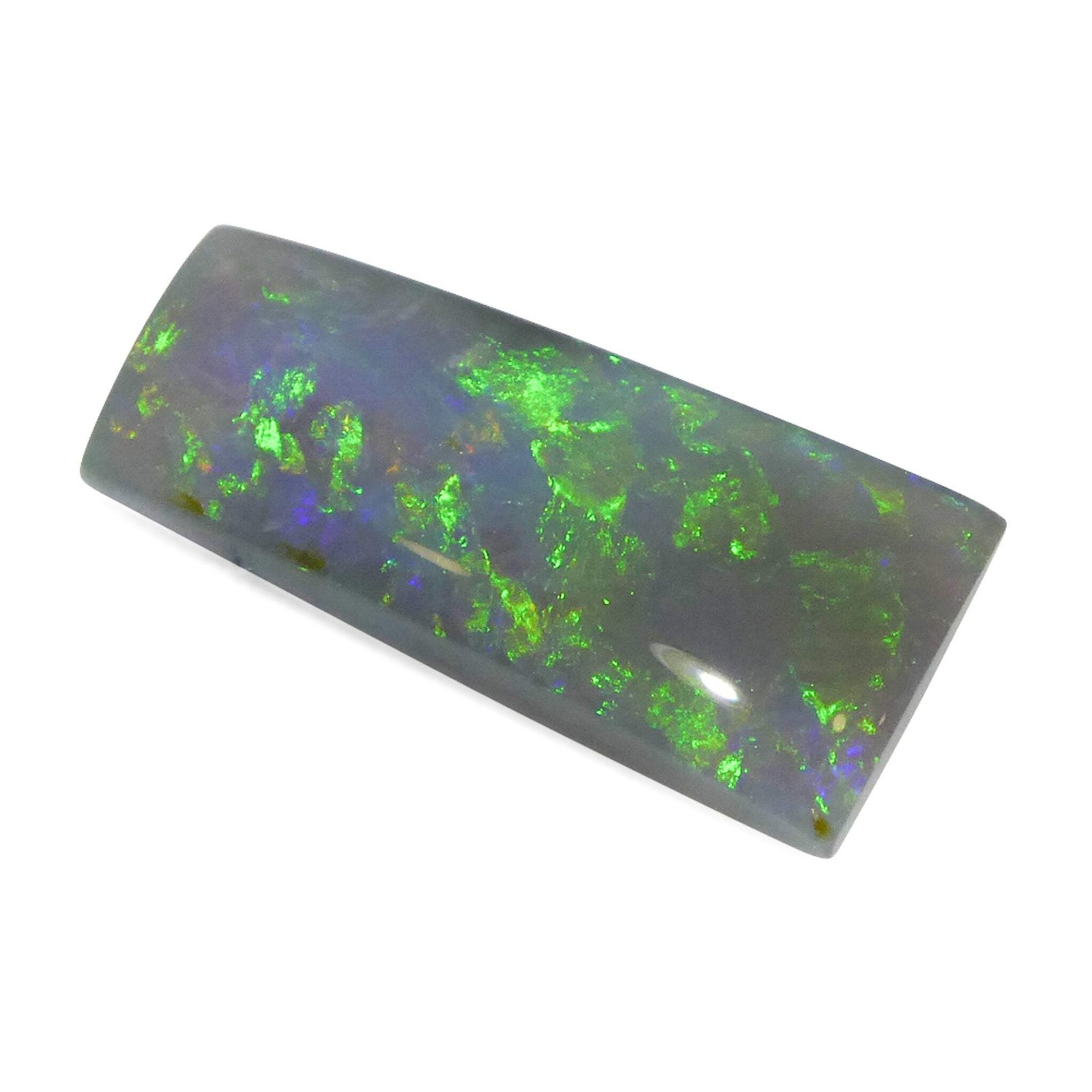 2.73ct Rectangular Freeform Cabochon Gray Opal from Australia