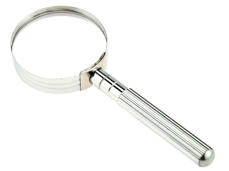 New 3pc Magnifying Glass High Power Set 10X,8X,6X Chrome Plate and Handle