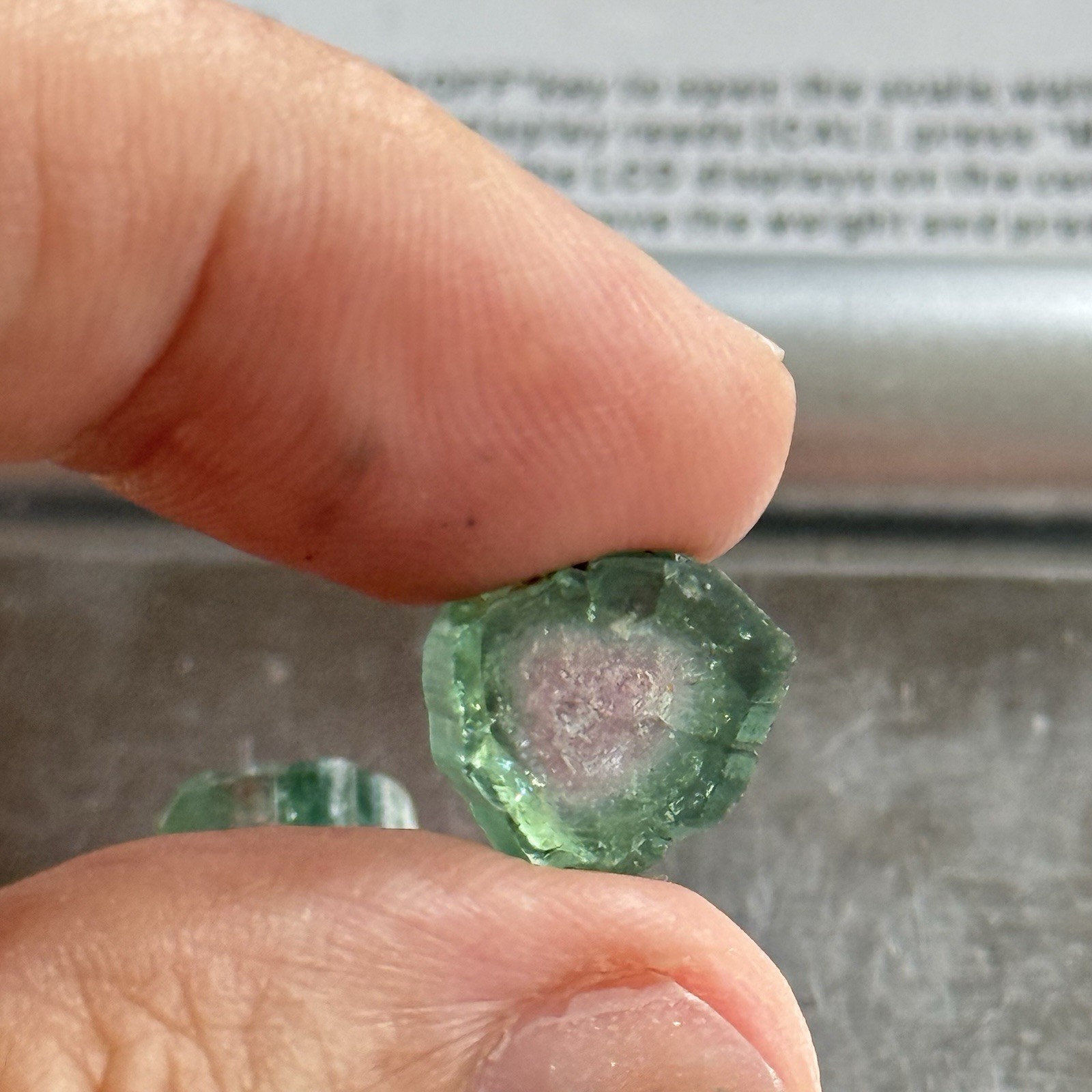 14ct 11-12×2.8-4.7mm 3pc Lot Pink Green Watermelon Tourmaline Slices Cabochons