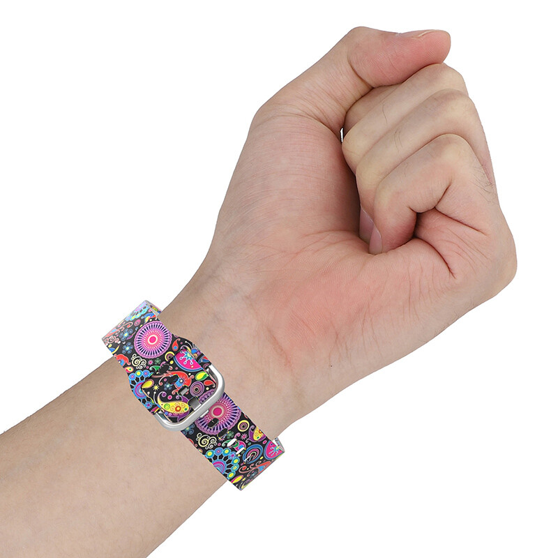 40/44MM Silicone Print Band Strap For Samsung Galaxy Watch 4/4 Classic 5/5 Pro