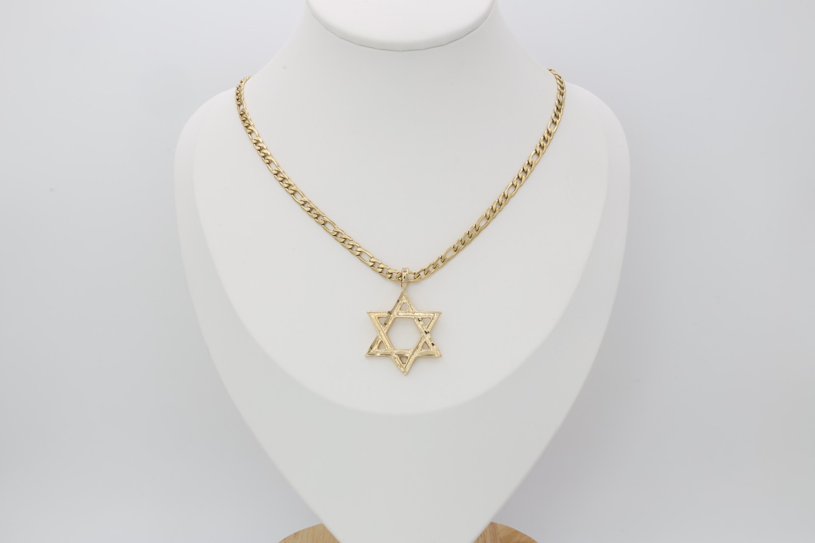 Gold Star Of David Necklace, Jewish Star Necklace, 14k Heavy Plated Gold