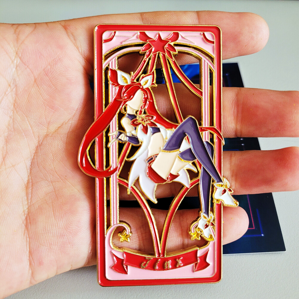 LOL League of Legends Star Guardian / 3.3″ Jinx Metal Pin Badge Collectible