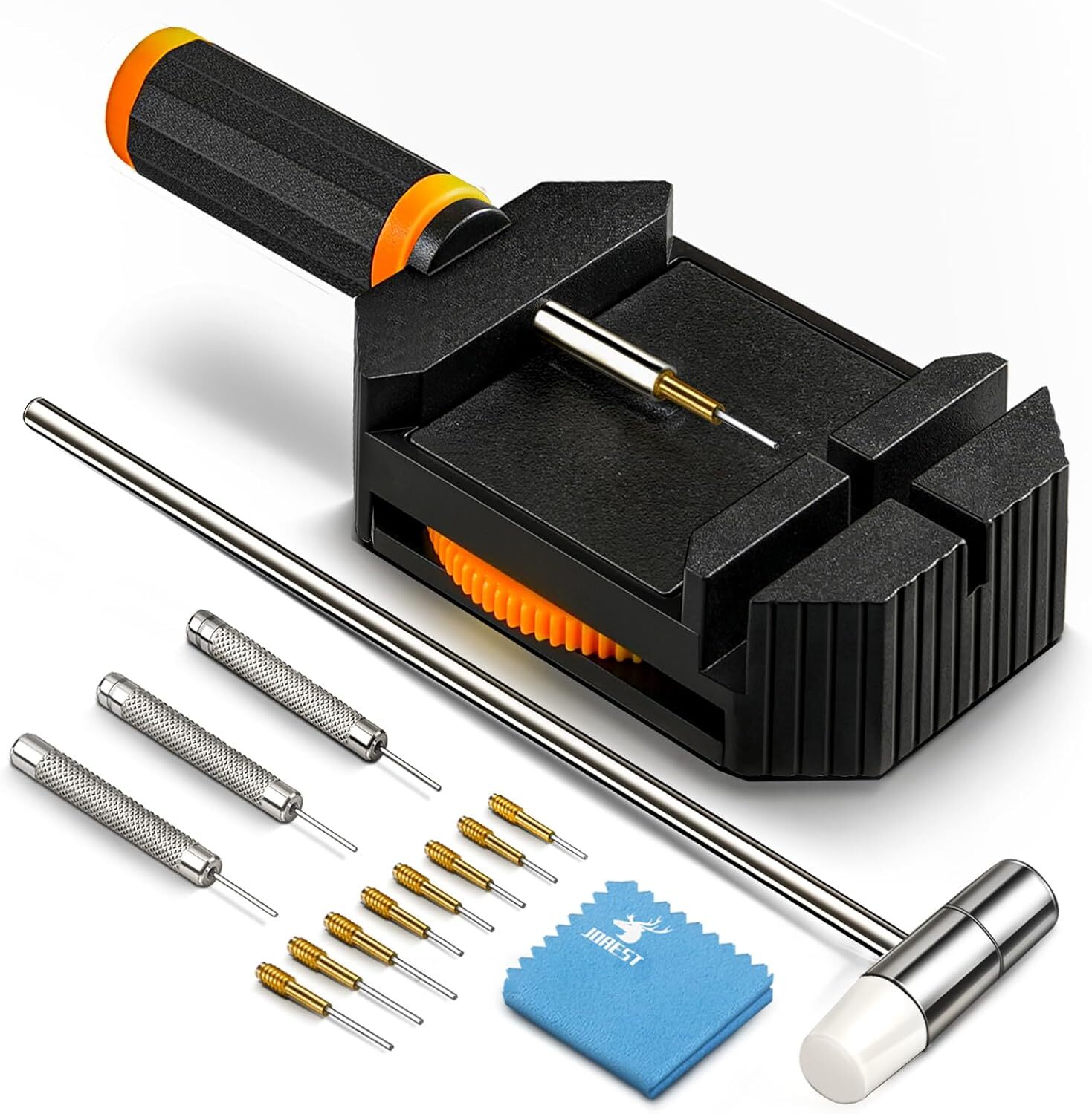 Watch Link Removal Kit, Resizing Tool for Bracelet Adjustment & Replacement, Pin