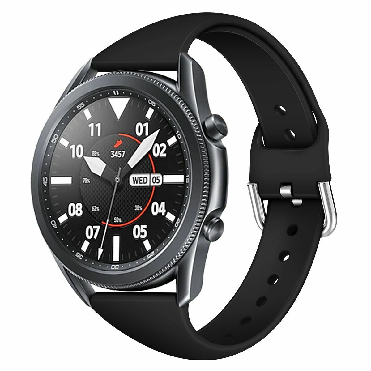 For Samsung Galaxy Watch 3 41mm Active 2 40mm 44mm Silicone 20mm 22mm Band Strap