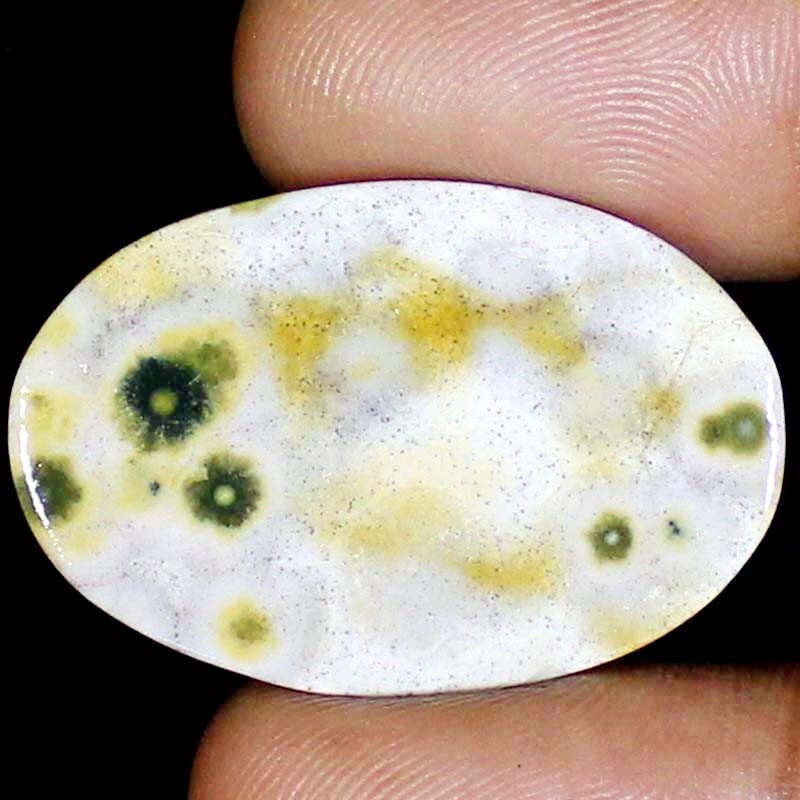 Natural Ocean Jasper Oval Cabochon STONE 23x35x6mm 42.05CTS Jasper Jewelry BC-29