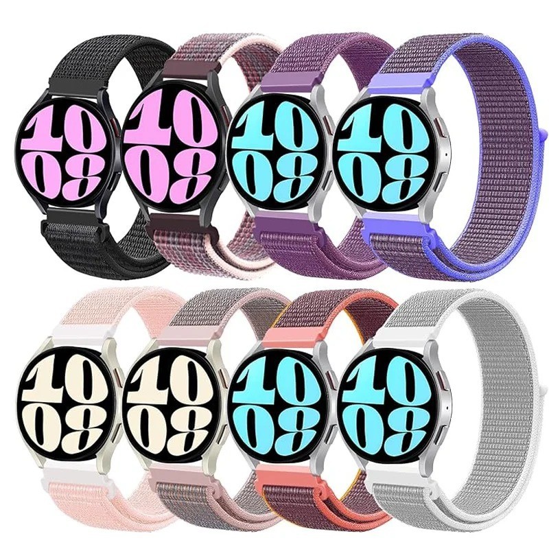 20mm 22mm Woven Nylon Sport Loop Watch Band Strap W/ Quick Release Spring Pins