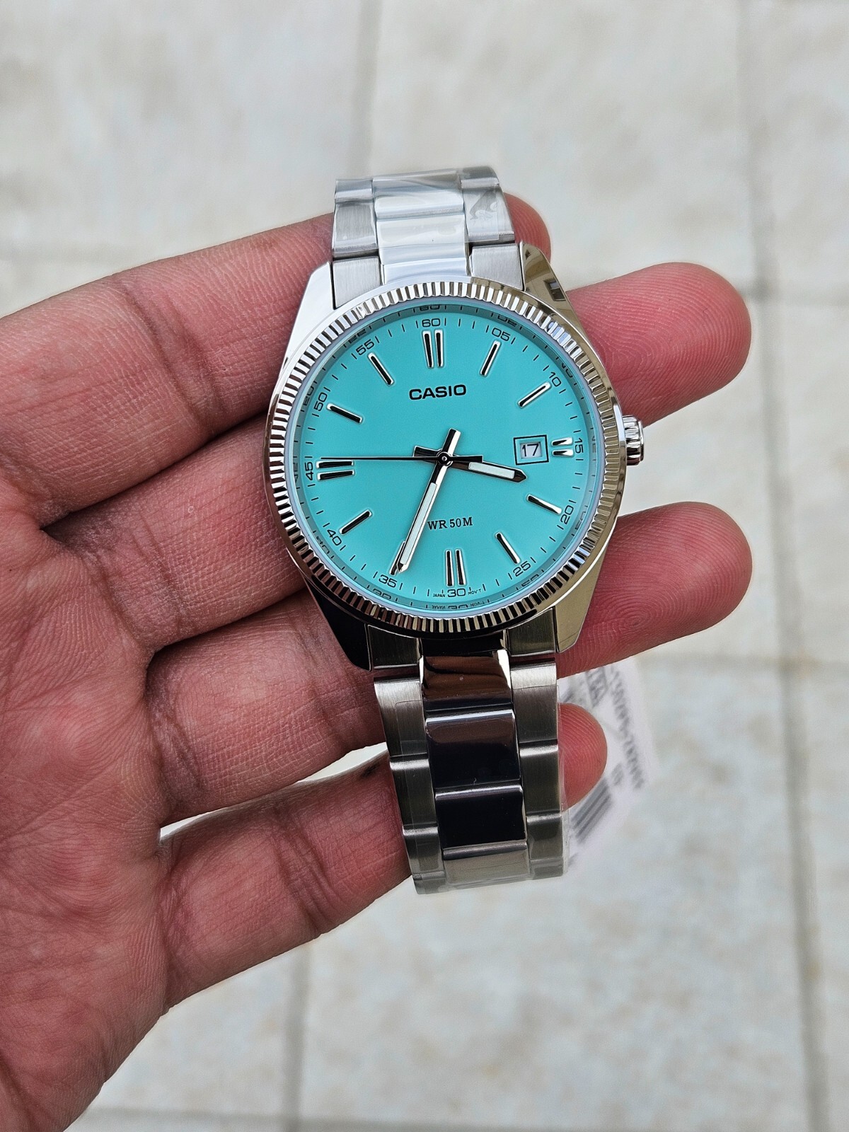 “Casio MTP-1302PD TIFF Blue Dial – Classic Men’s Stainless Steel LIMITED STOCK