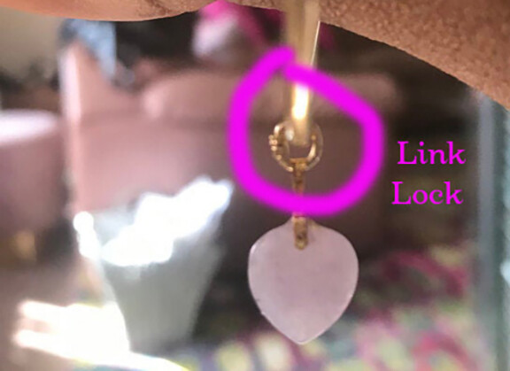 925 Sterling Silver Link Lock Jump Ring Charm Pendant Secure Holder Connector
