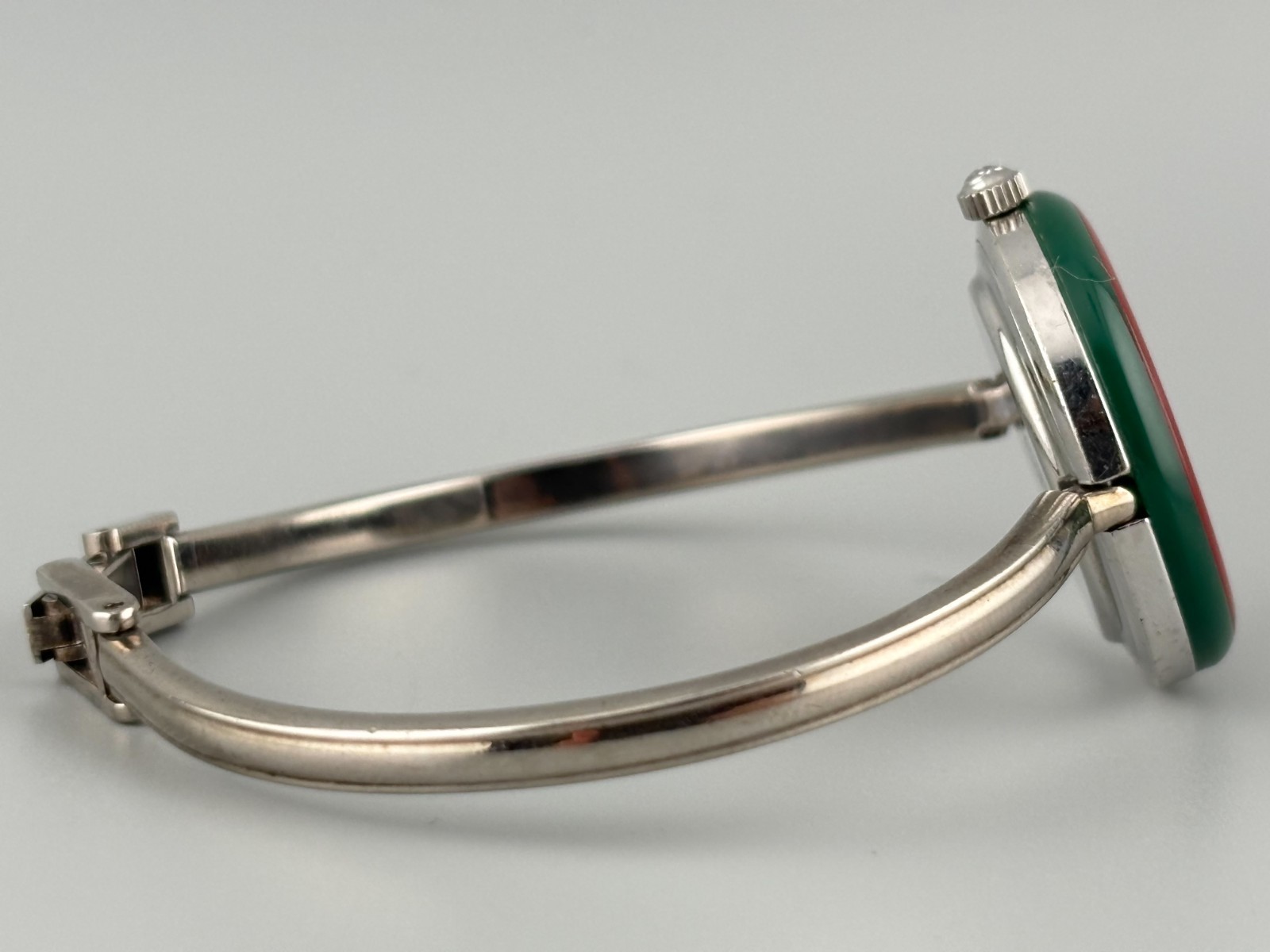 [Very Good+5] Gucci Change Bezel 11/12.2 Silver Serry Line Watch Auth
