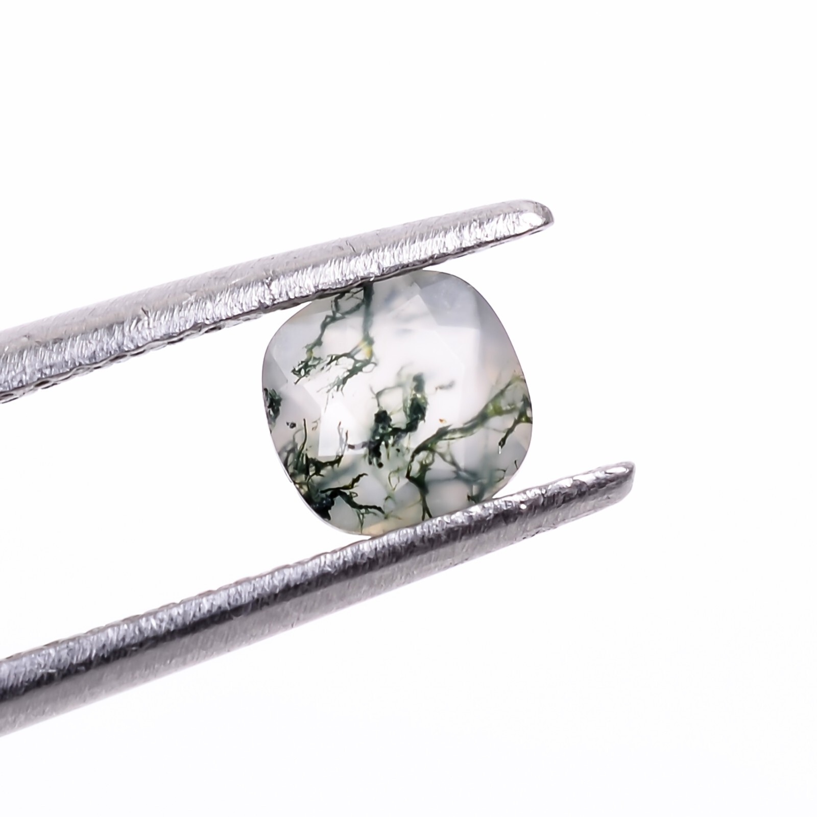 Moss Agate Cushion Shape 0.50 Ct. Top Quality Loose Green Gemstone 5X5 mm