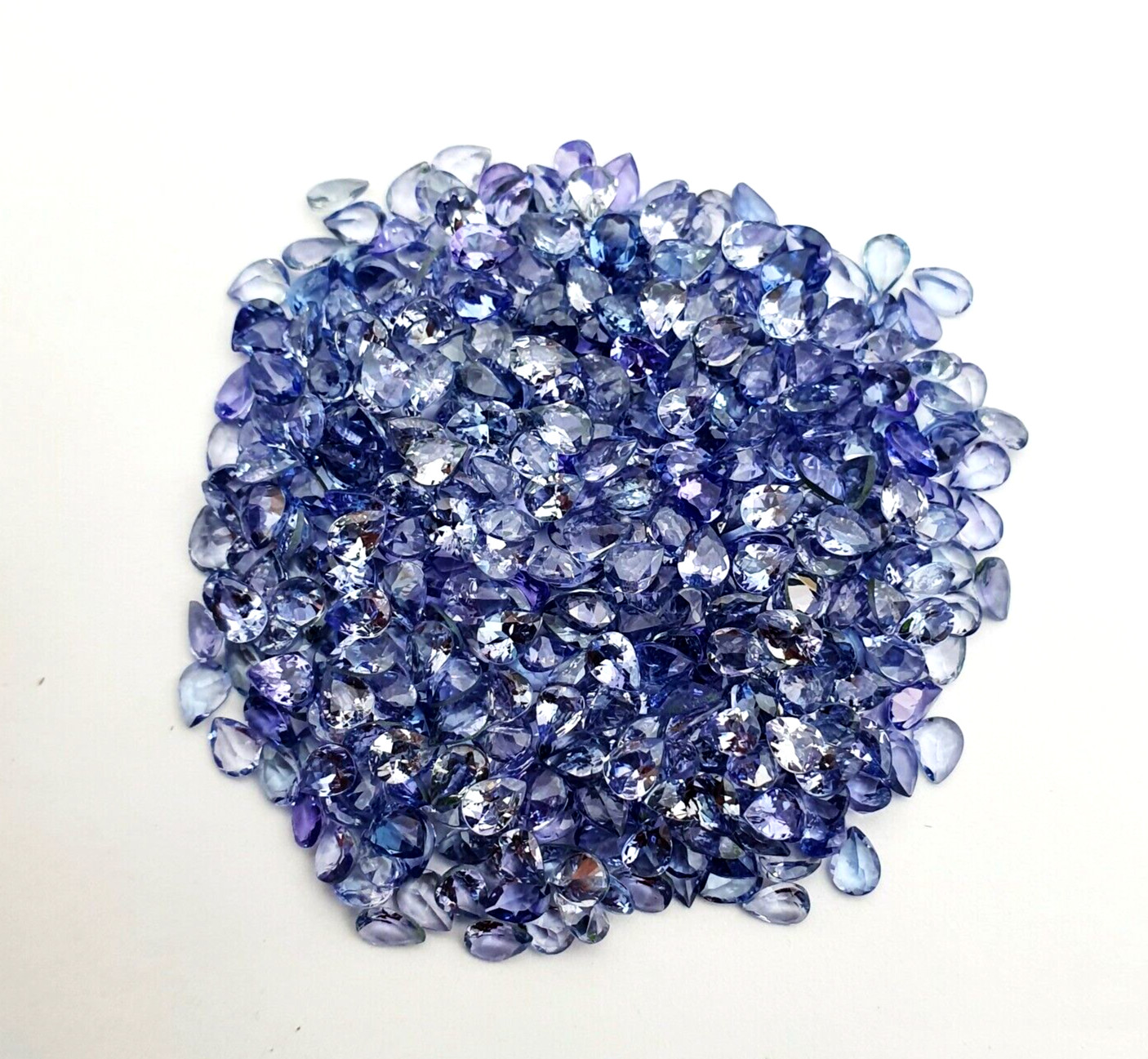 Natural Tanzanite Stone Pear Cut Loose Gemstone Lot 37 Pcs 3*4 MM 5 CT
