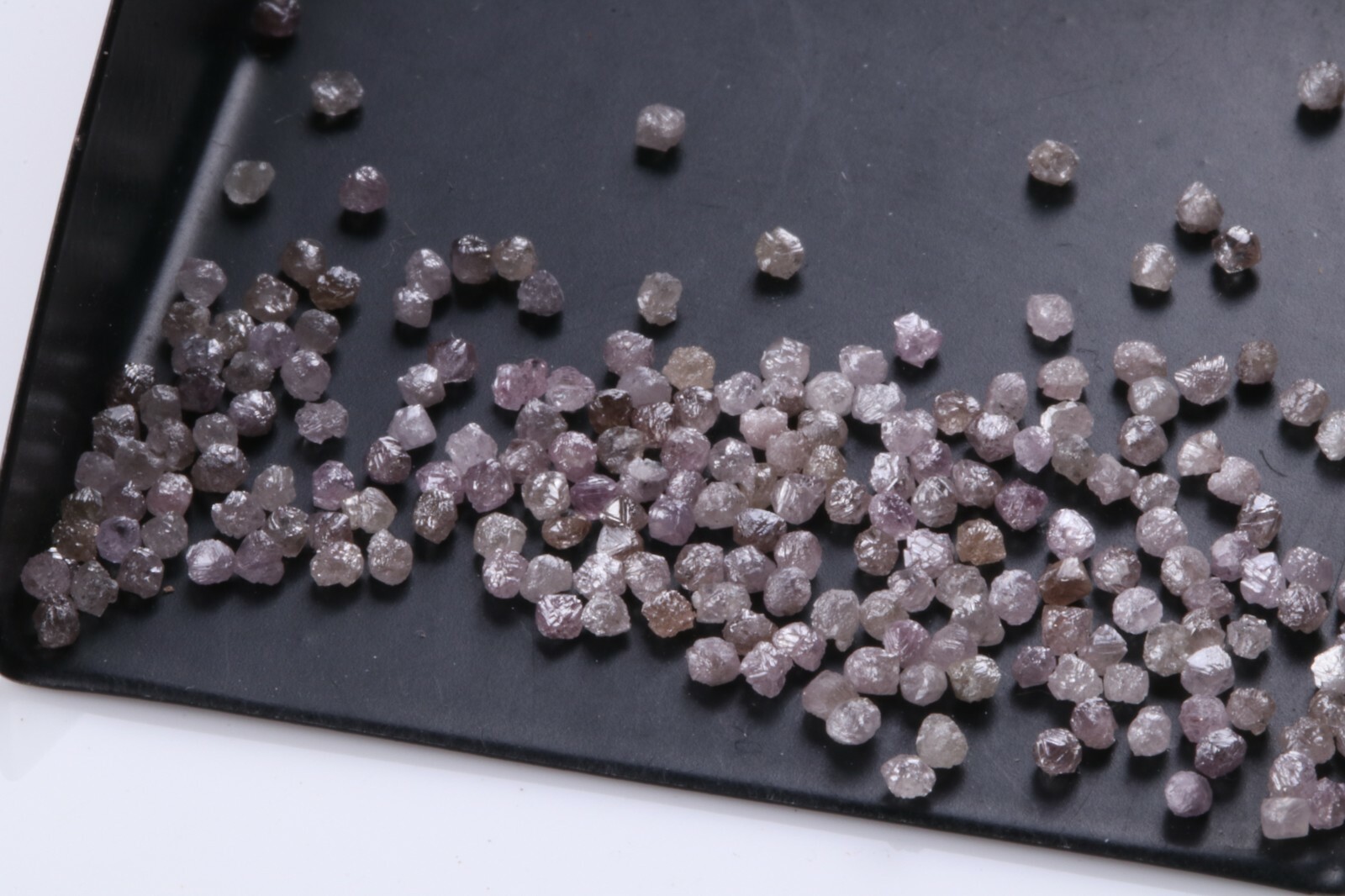30pcs 1.3-2.0mm Natural Light Pink Raw Diamond Rough Uncut Diamond Rondelle Lot