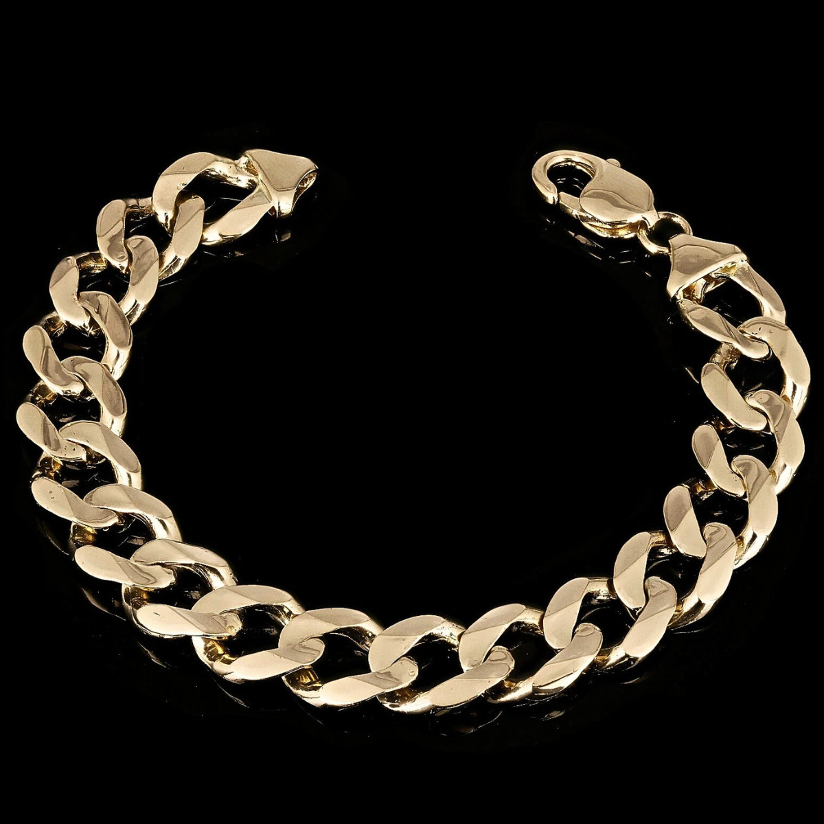 14k Yellow Gold Bracelet Miami Cuban Chain Link | Solid 45 Grams 9″ x 12.5mm