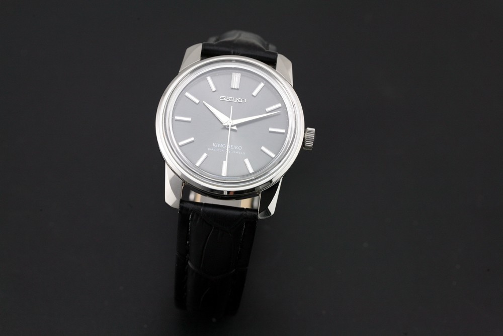 Serviced Vintage King Seiko KS 44-9990 25Jewels Manual Winding Gray Men`s Watch