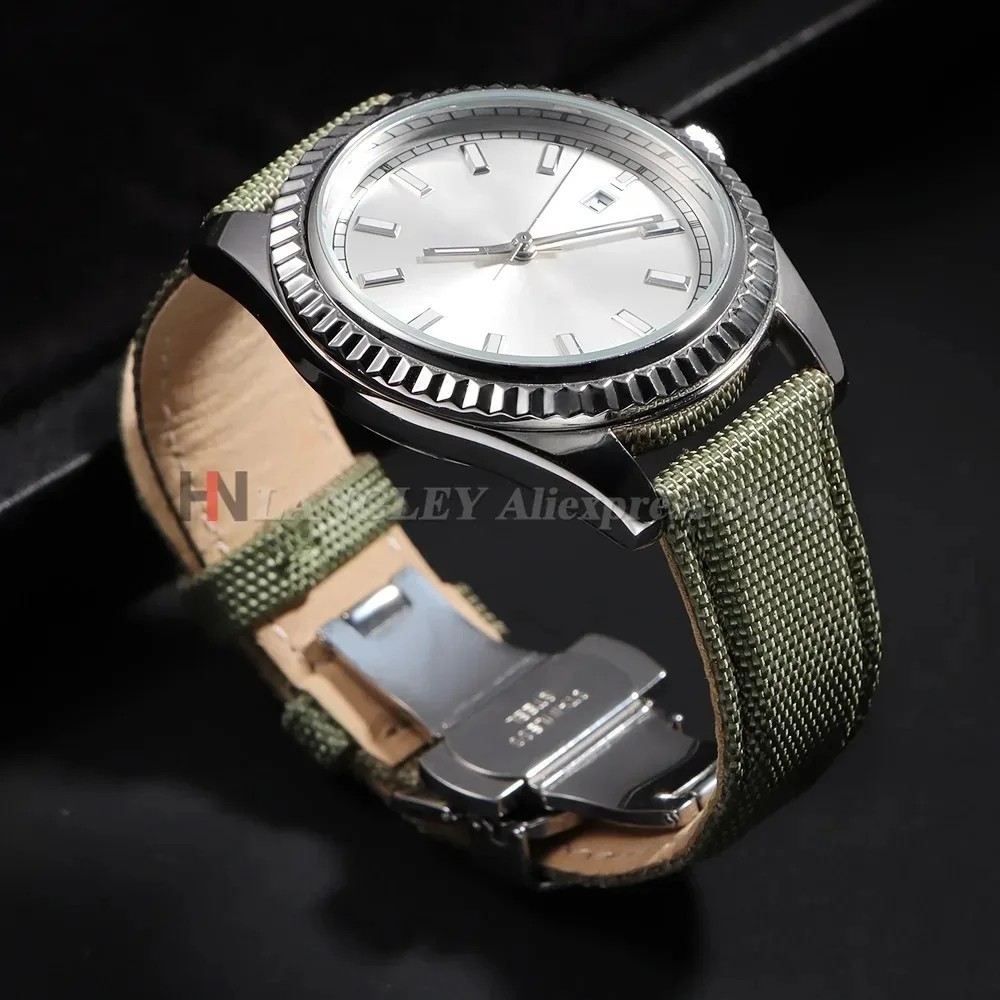Premium Sailcloth Watch Band 20mm 22mm for Omega Seiko Nylon Strap Quick Release