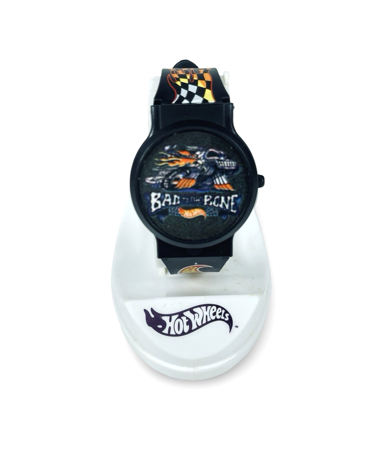 Hot Wheels 1994 Bad to the Bone Flip Face Digital Watch – Battery Replaced NOS