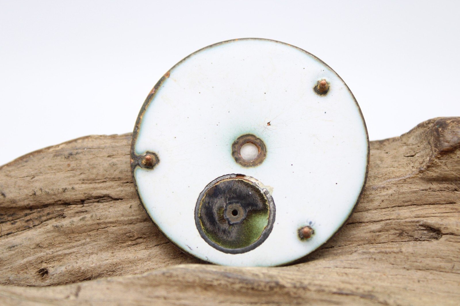 G.F. LUCAS PORCELAIN ENAMEL POCKET WATCH DIAL ROMAN NUMERAL INDICES 45.4mm (76)