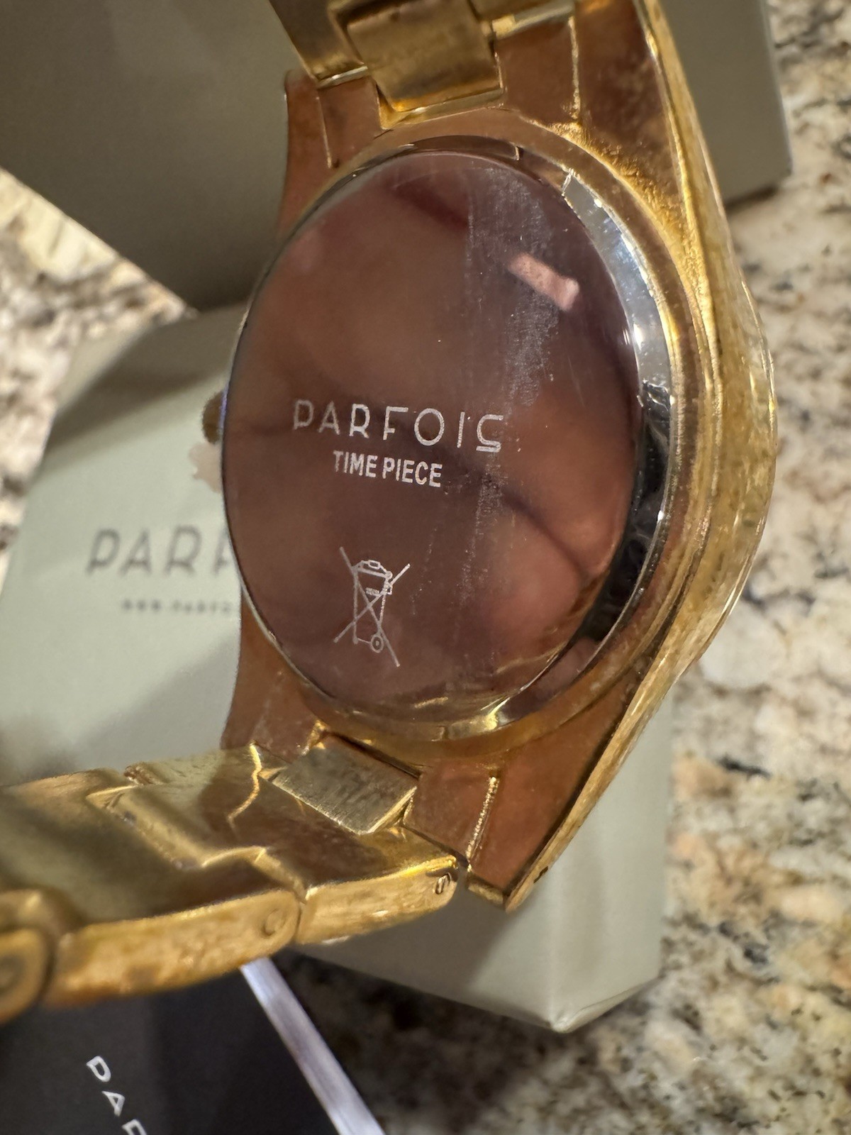 Parfois Gold Tone Classic Quartz Watch