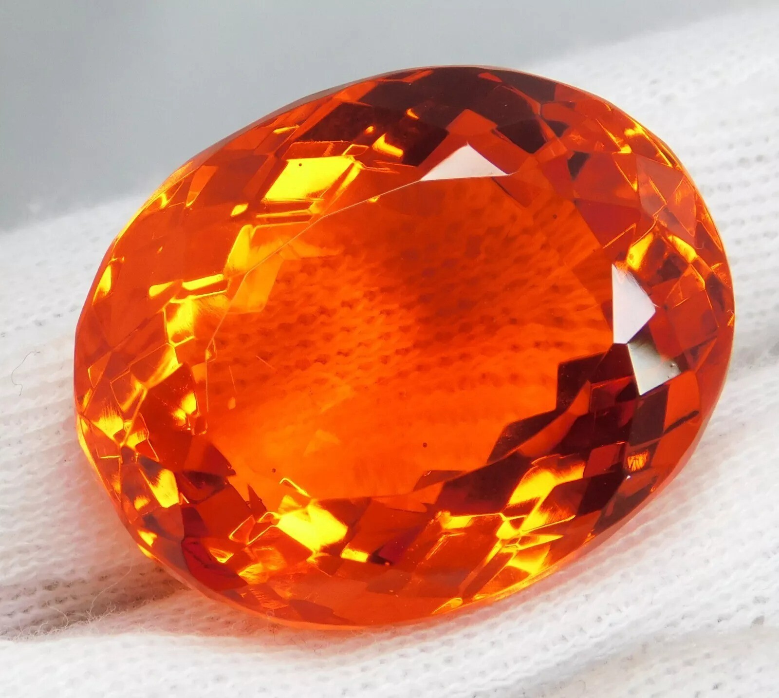 AAA Quality 99.20 Ct Natural Mexican Fire Opal Oval “Certified” Top Gemstone