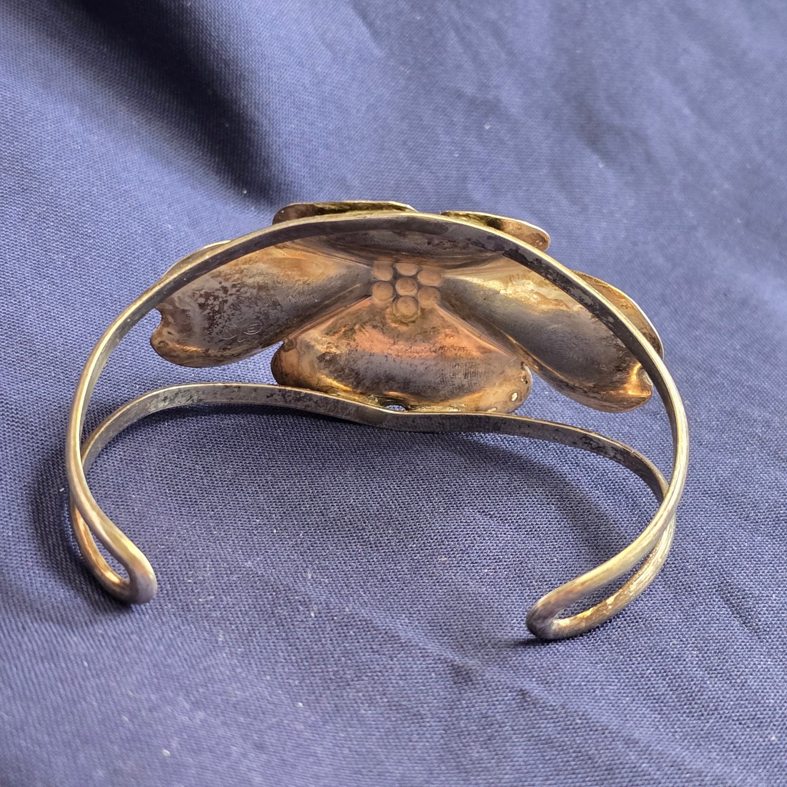 Sterling Silver Bracelet 16.55g Fine Jewelry 6″ Cuff Open End