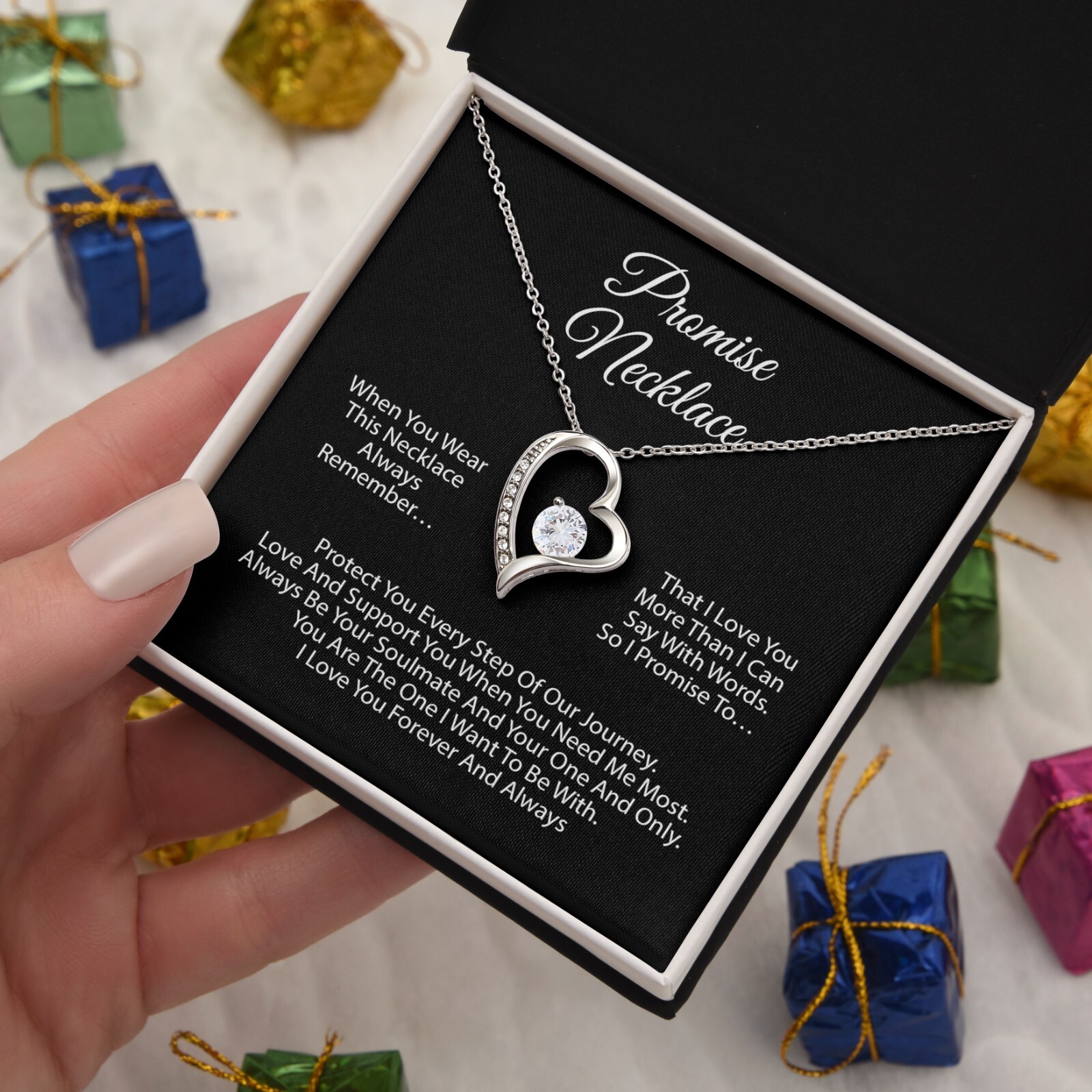 Promise Necklace For Soulmate, Valentine Gift, Birthday Gift, Anniversary Gift