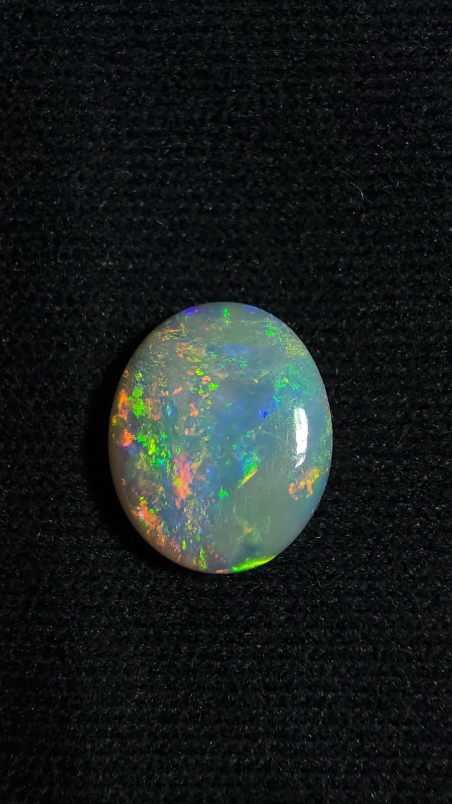 Australian Lightning Ridge 0.90ct Rainbow Crystal Nobby Opal
