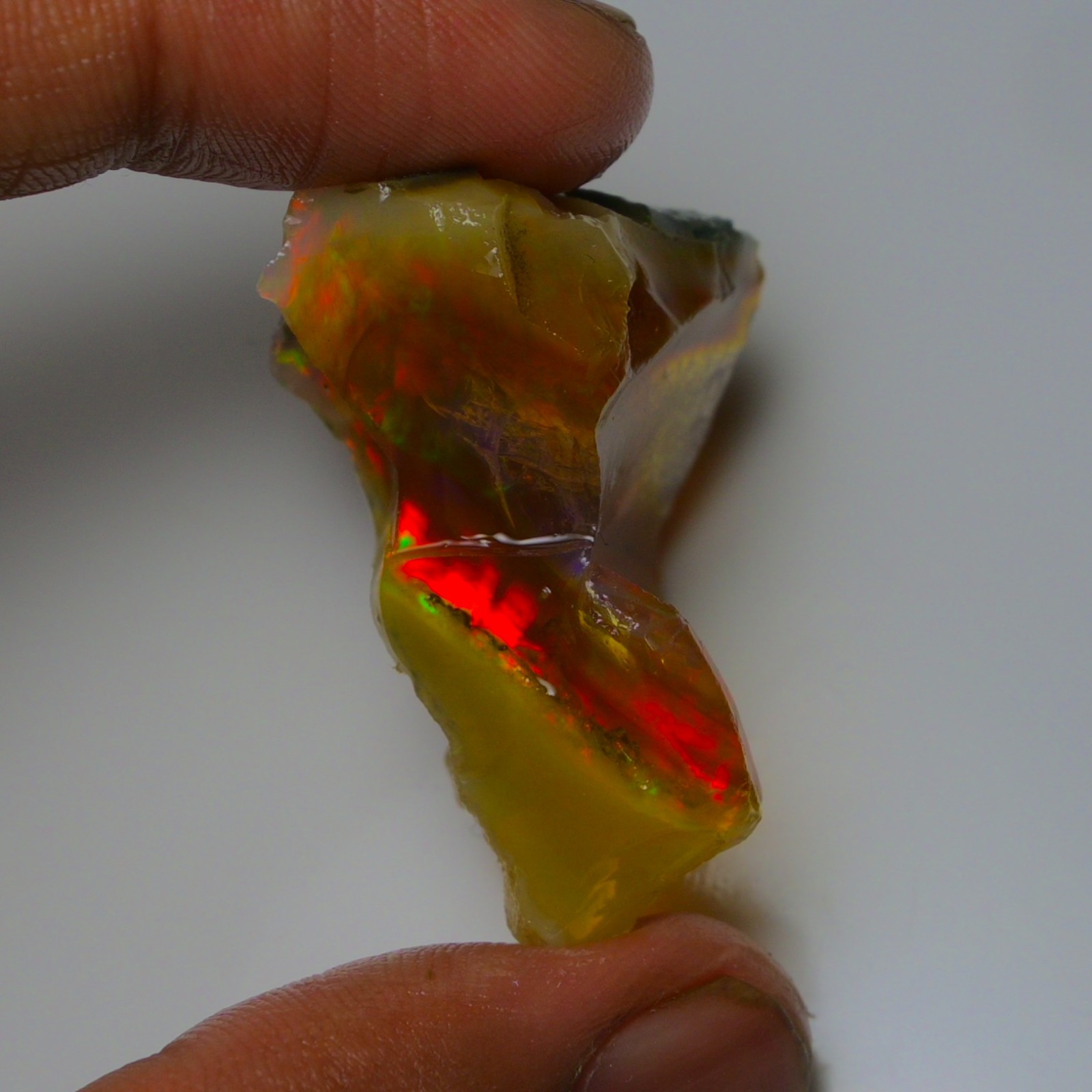 Stunning Ethiopian Opal Rough 58.85 Cts, Large Oil Opal Specimen Natural Opal