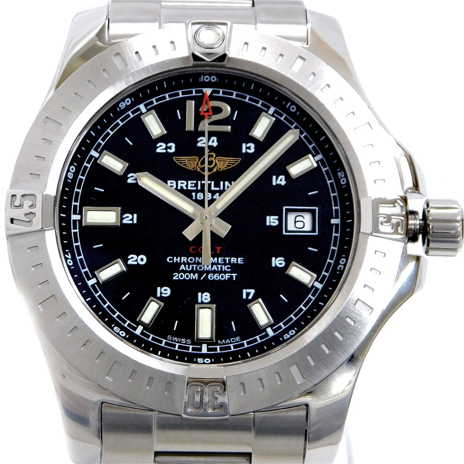 BREITLING Colt A17388 S. Steel Automatic Men’s Watch #1355B