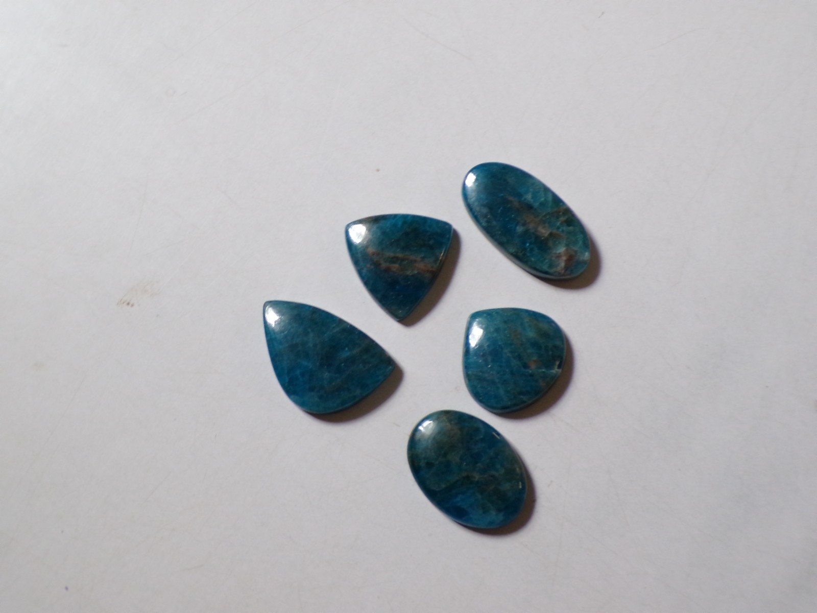 155.60 Cts Natural Apatite 05 Pcs Lot Loose Cabochon Gemstone 14