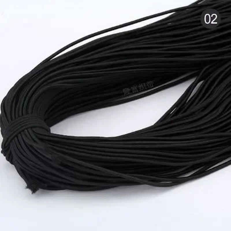 2Mm Colorful High-Quality round Elastic Band round Elastic Rope Rubber Band Elas