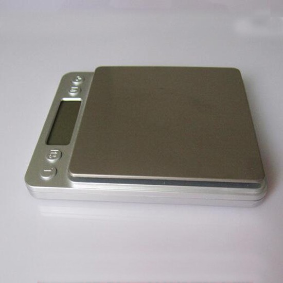 Digital Gram Jewelry Scale 2000g x 0.1g Stainless steel platform Silver base