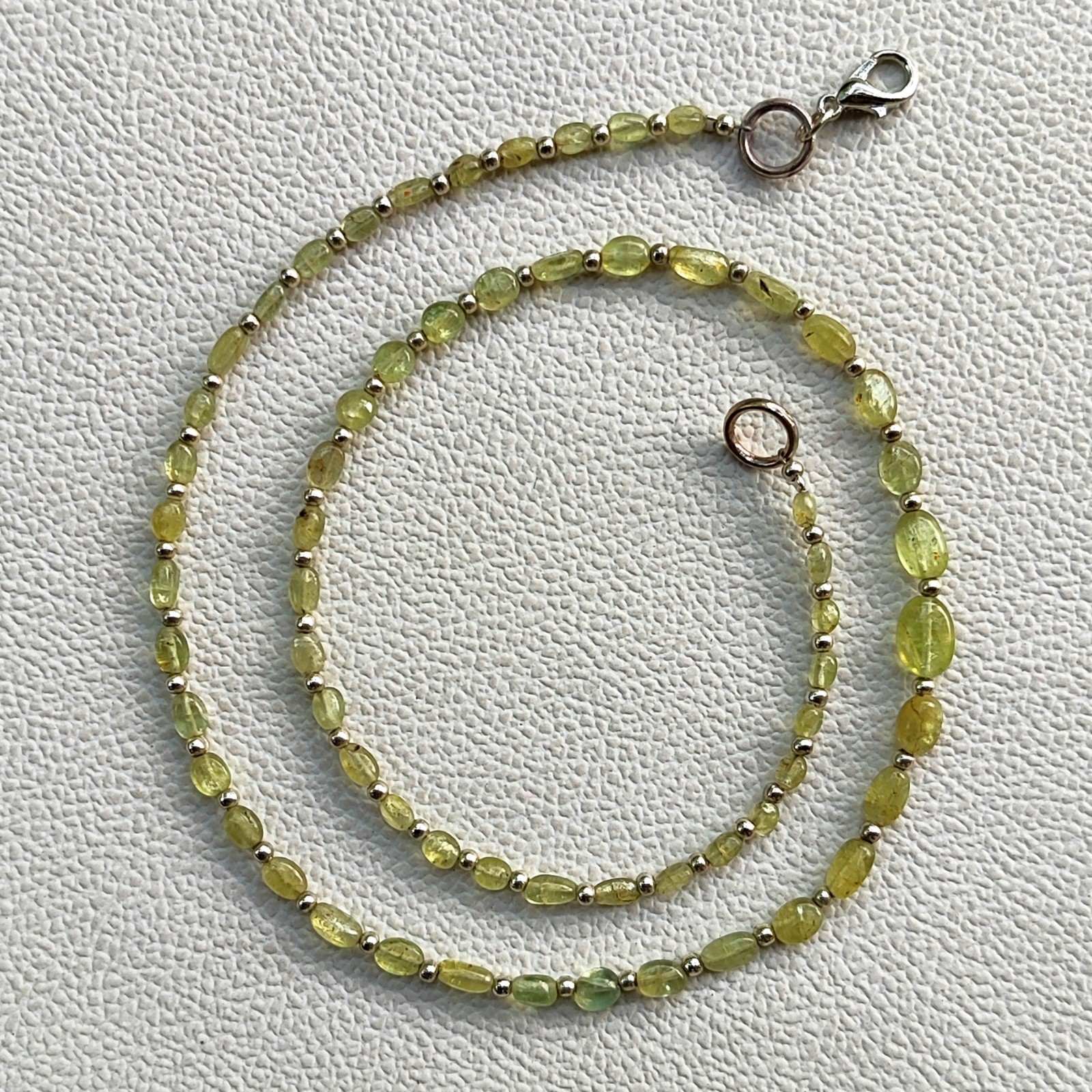 Natural Chrysoberyl Cats Eye 5-8mm Smooth Nugget Gem Beads 17″ Necklace India