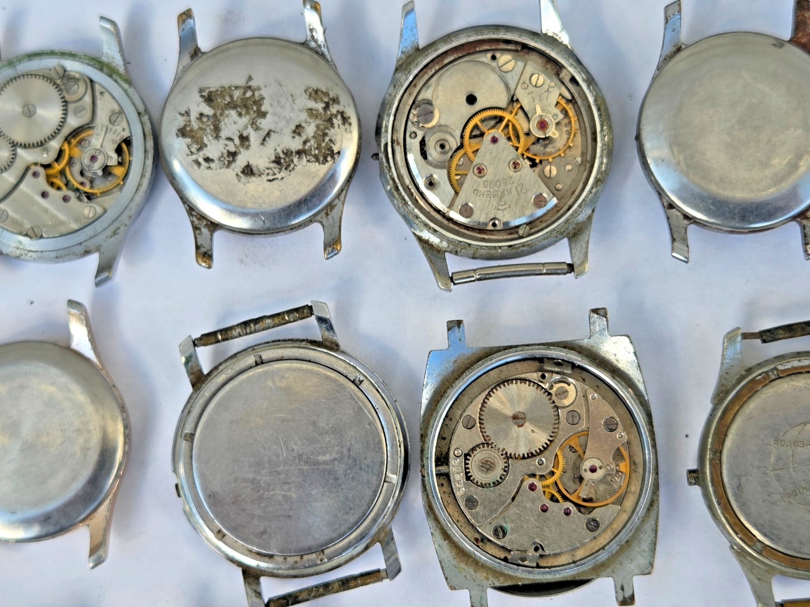 Lot of 75 Russian Watches Vostok Pobeda Mayak Zim etc Not working for parts Read
