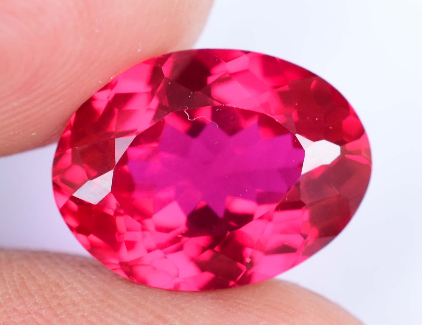 Natural Red Myanmar Spinel 8.95 CT AGL Certified Oval Stunning Loose Gemstone