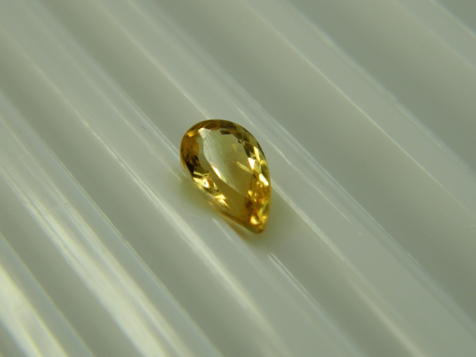 Imperial Topaz 1.12 Ct Clarity VVS Pear Cut Natural Golden Brazil I215