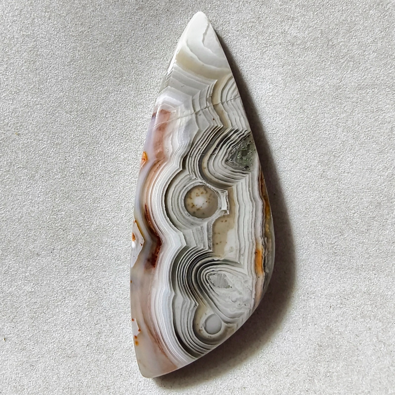 46 Cts Natural Crazy Lace Agate Cabochon Gemstone For Jewelry 52.2×20.3×6 MM